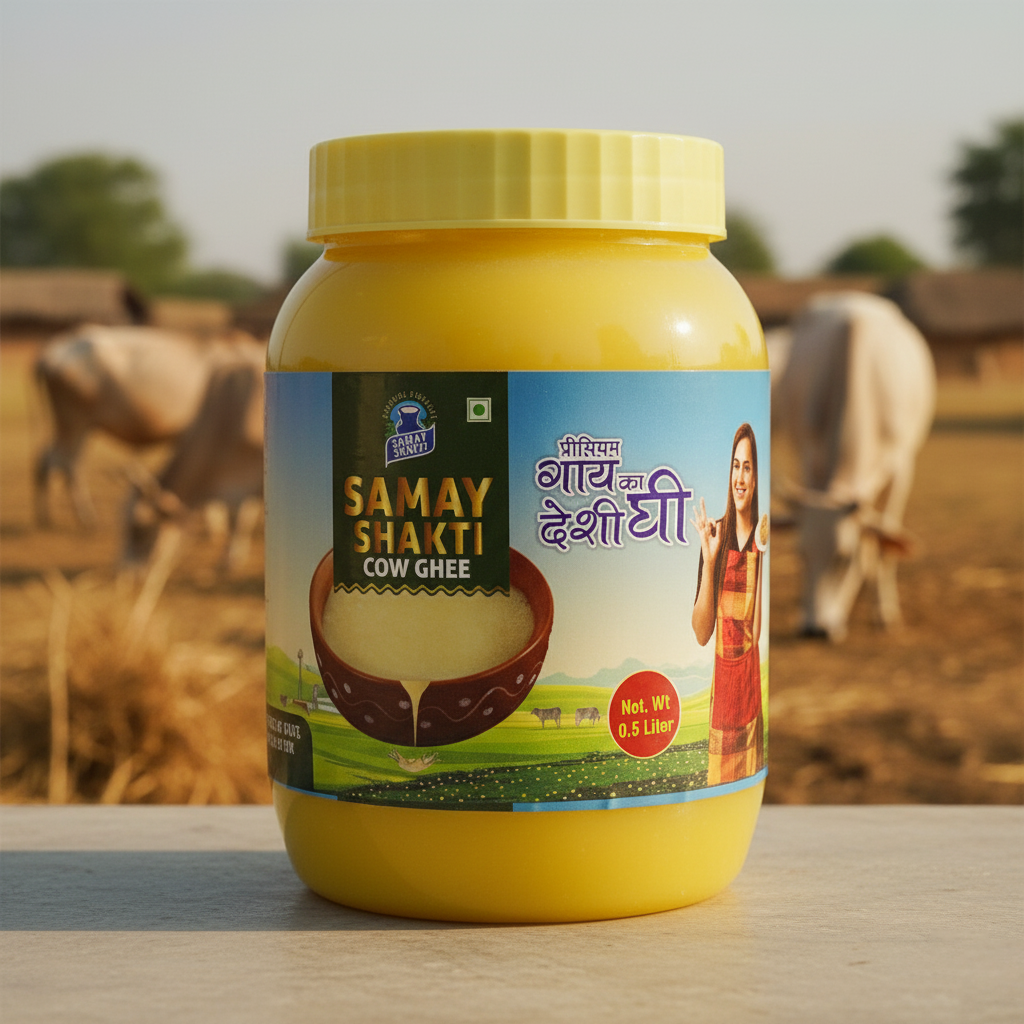Samay Shakti Cow Ghee – समय शक्ति गाय का घी | 500 ML